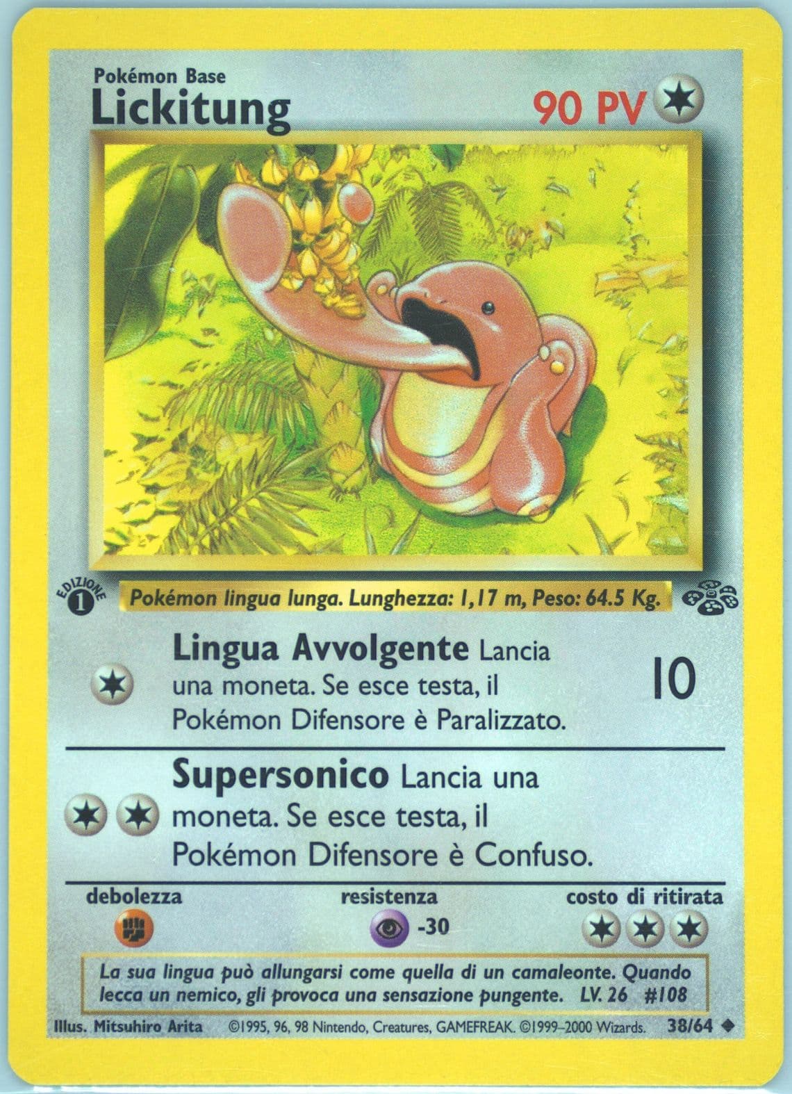 Lickitung 1st Edition (38) 2000 Pokemon Italian Jungle