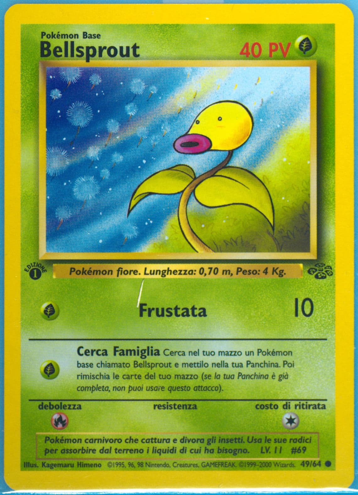 Bellsprout 1st Edition (49) 2000 Pokemon Italian Jungle