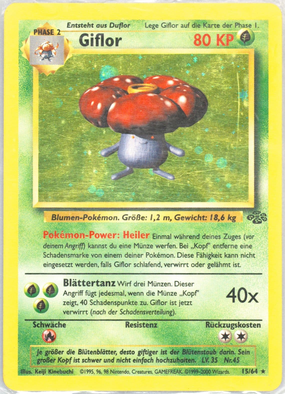 Giflor-Holo (15) 2000 Pokemon German Jungle