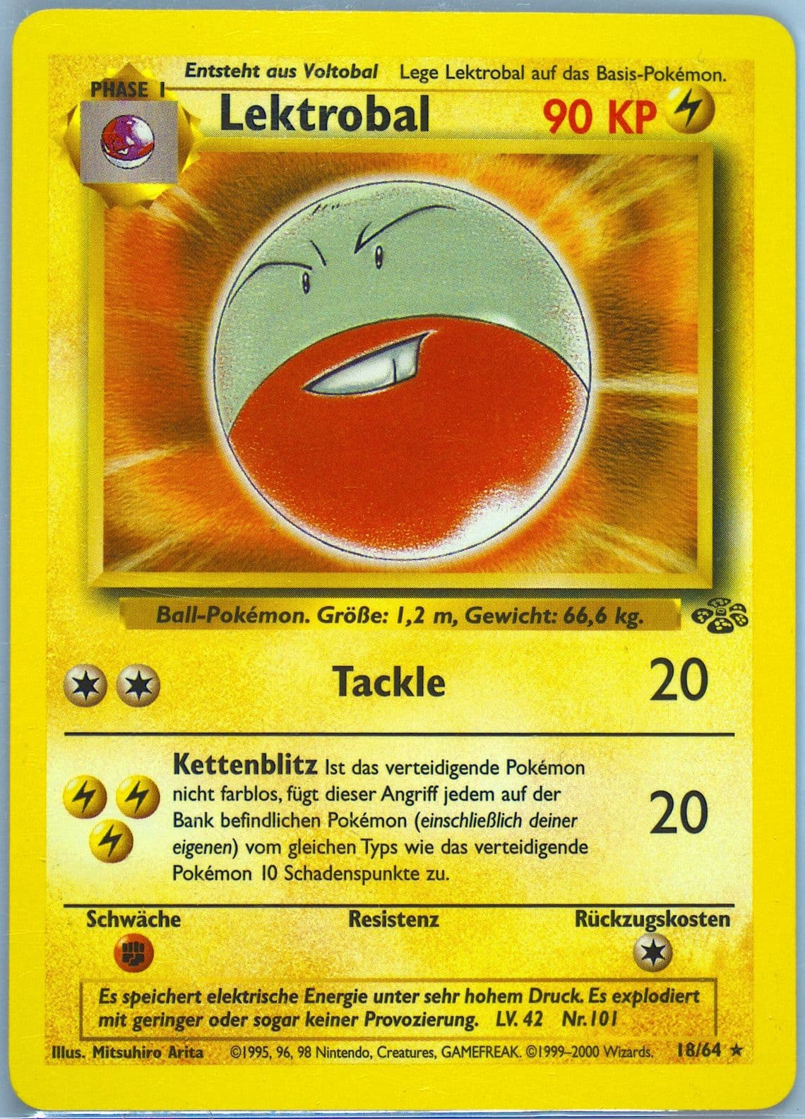 Lektrobal (18) 2000 Pokemon German Jungle