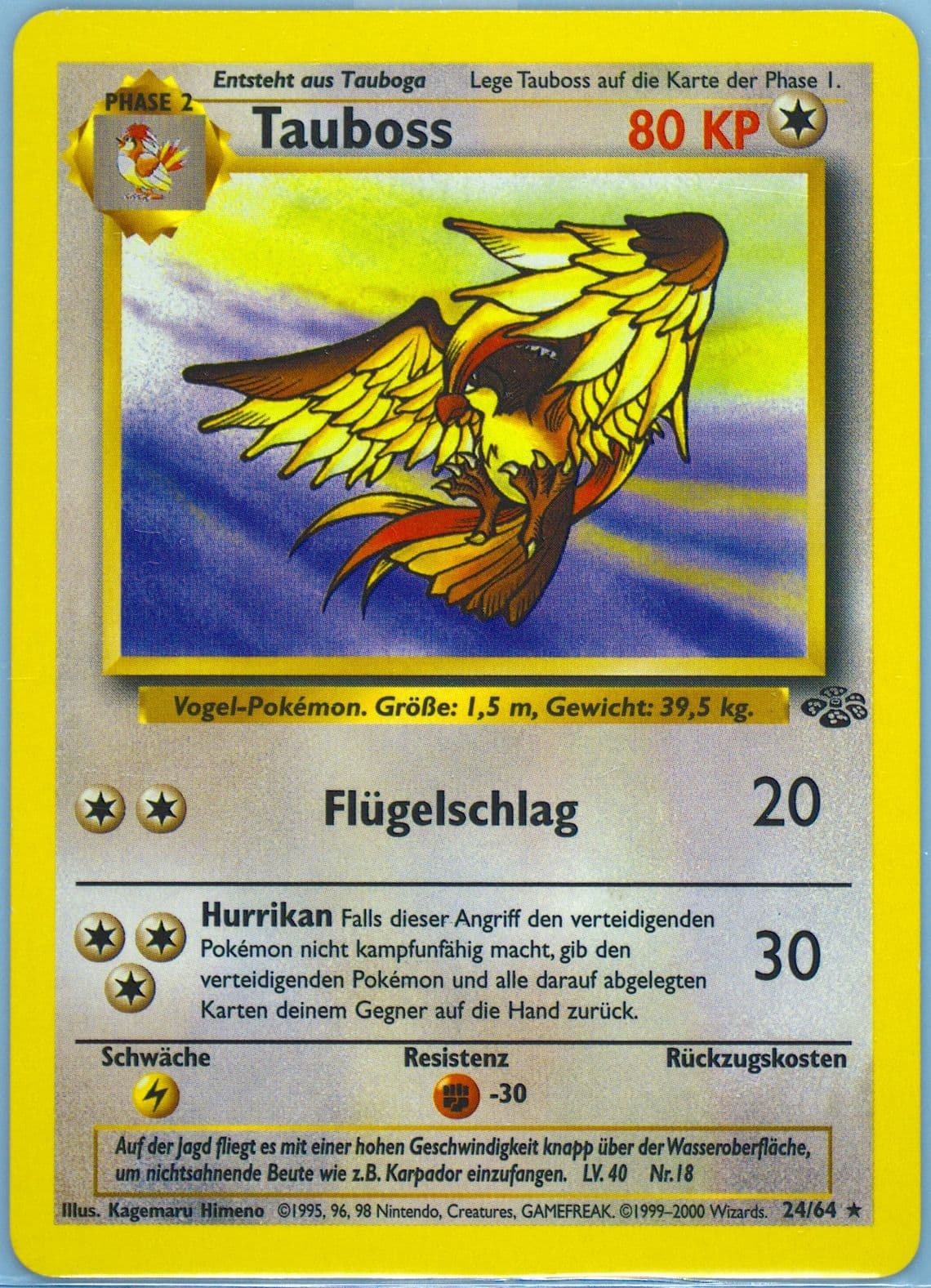 Tauboss (24) 2000 Pokemon German Jungle