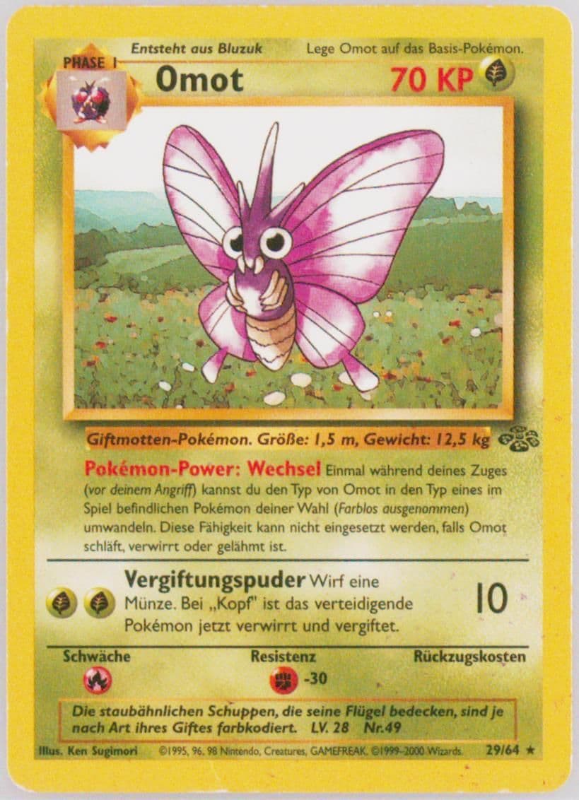 Omot (29) 2000 Pokemon German Jungle