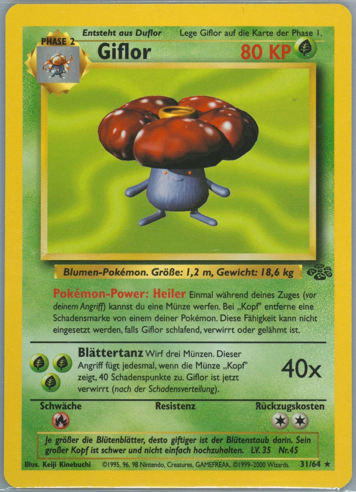 Giflor (31) 2000 Pokemon German Jungle
