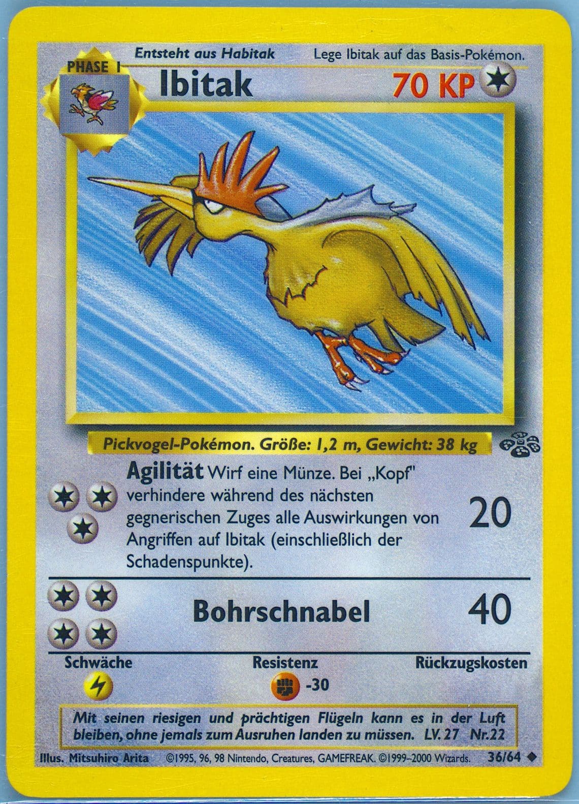 Ibitak (36) 2000 Pokemon German Jungle