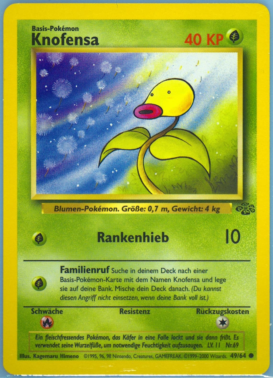 Knofensa (49) 2000 Pokemon German Jungle