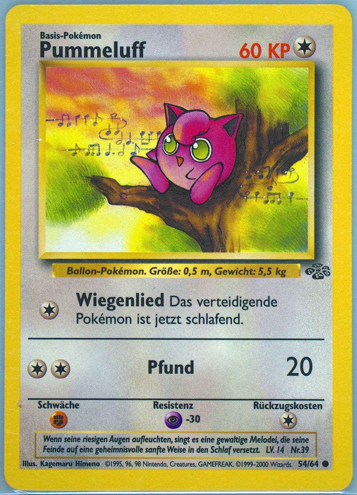 Pummeluff (54) 2000 Pokemon German Jungle