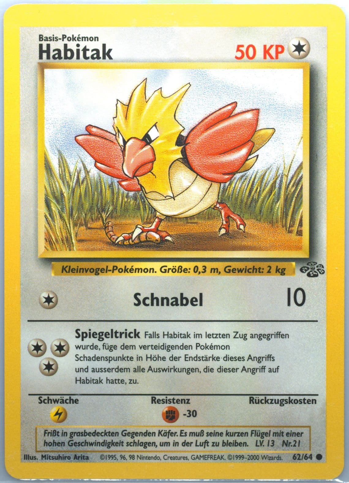 Habitak (62) 2000 Pokemon German Jungle