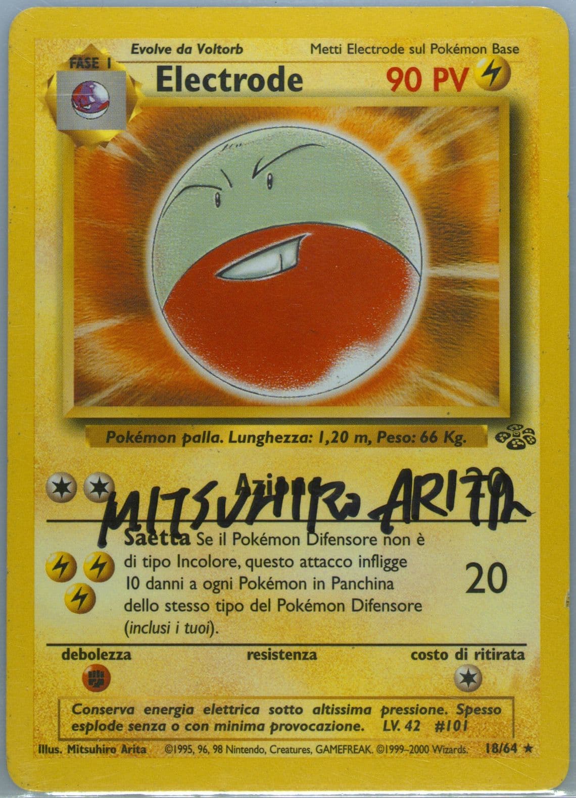 Electrode (18) 2000 Pokemon Italian Jungle