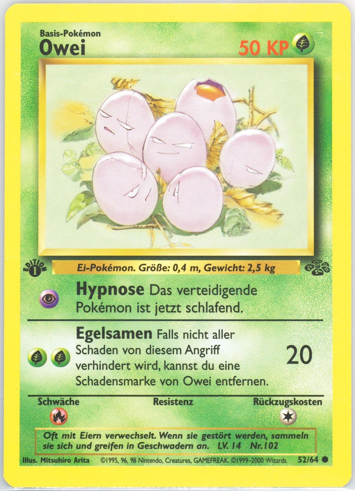 Owei 1st Edition (52) 2000 Pokemon German Jungle