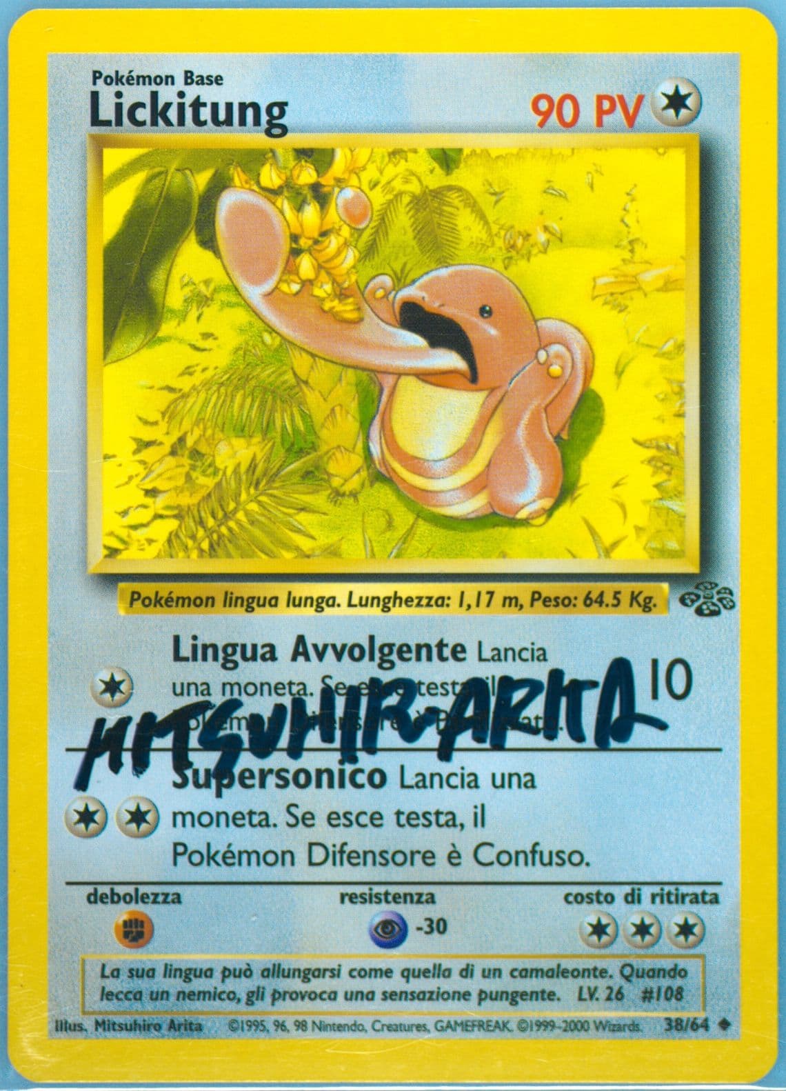 Lickitung (38) 2000 Pokemon Italian Jungle