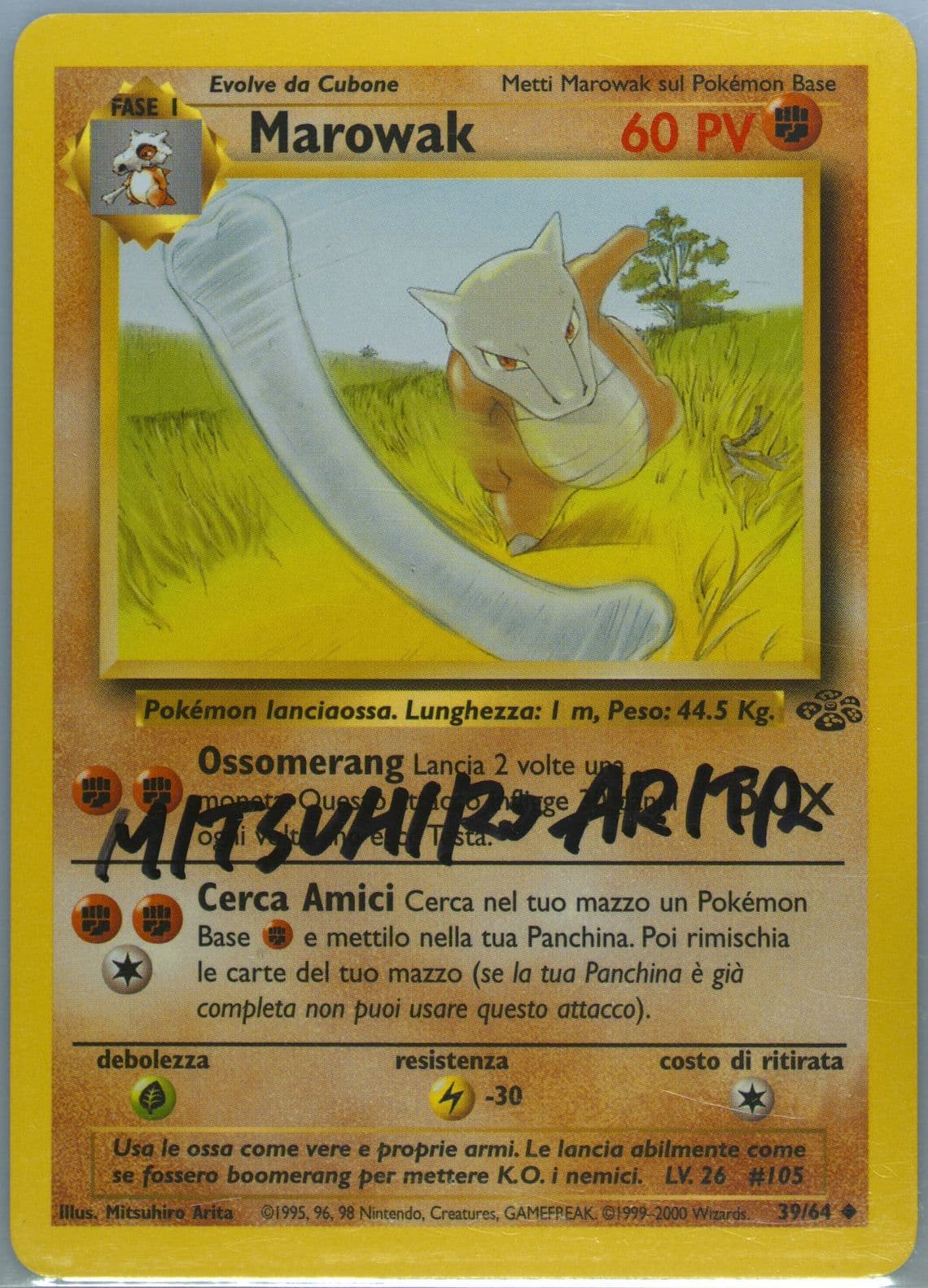 Marowak (39) 2000 Pokemon Italian Jungle