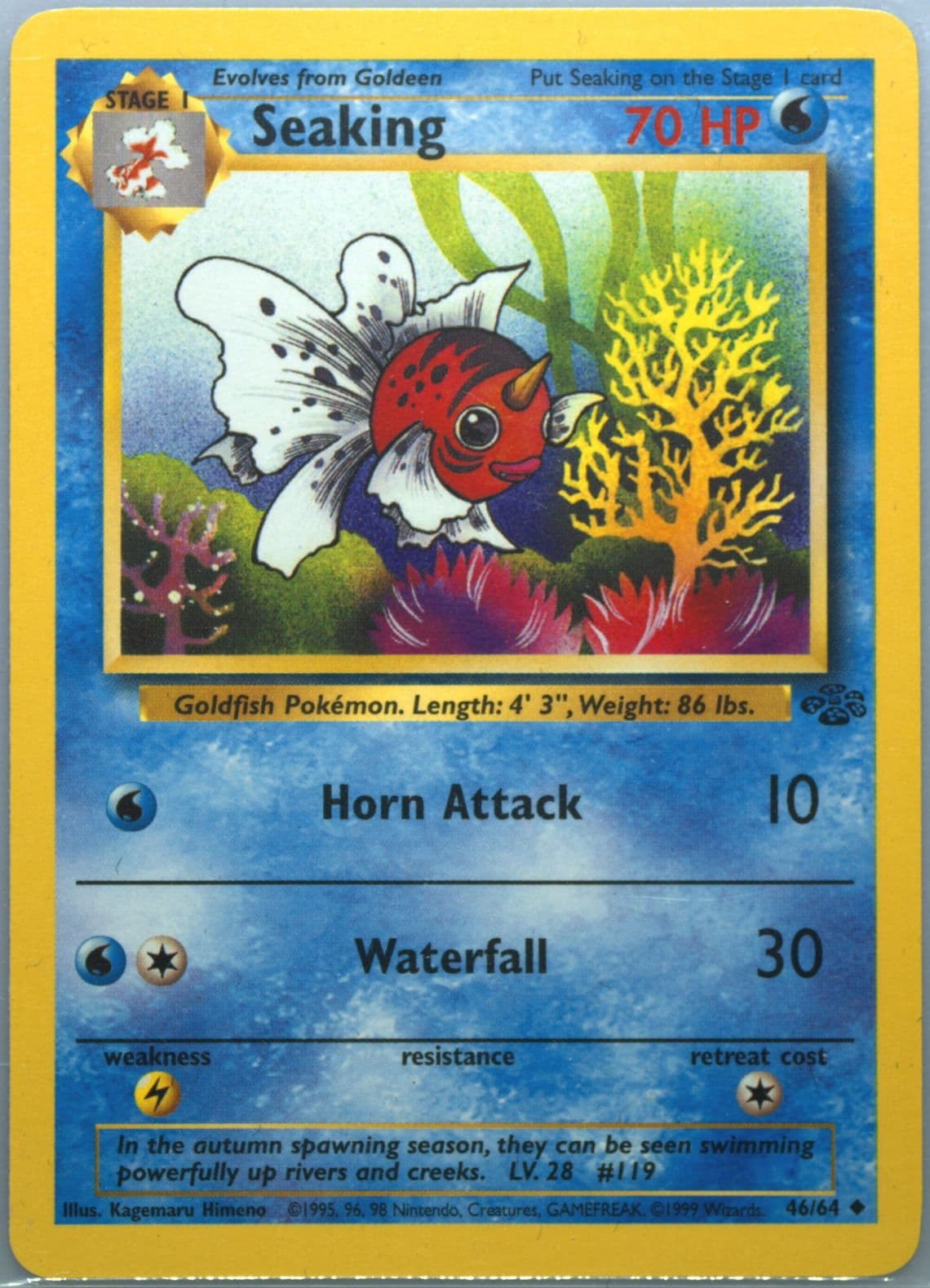 Seaking (46) 2000 Pokemon Italian Jungle