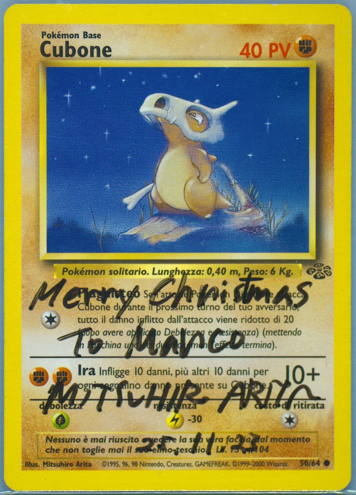 Cubone (50) 2000 Pokemon Italian Jungle