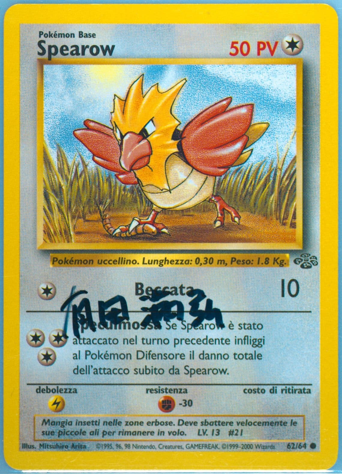 Spearow (62) 2000 Pokemon Italian Jungle