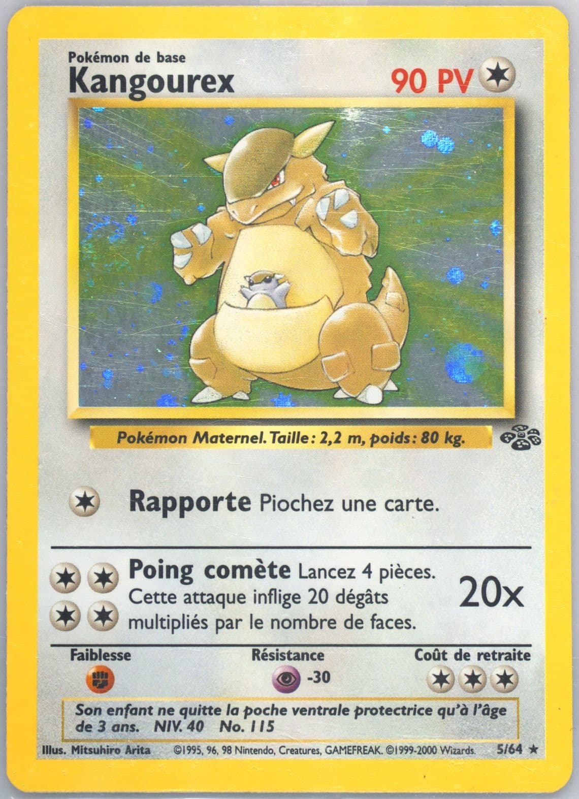 Kangourex-Holo (5) 2000 Pokemon French Jungle