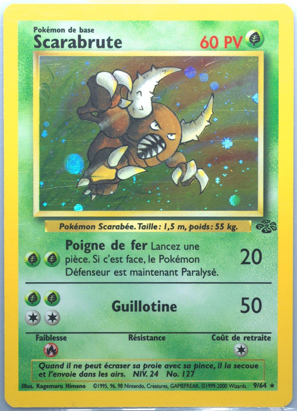 Scarabrute-Holo (9) 2000 Pokemon French Jungle