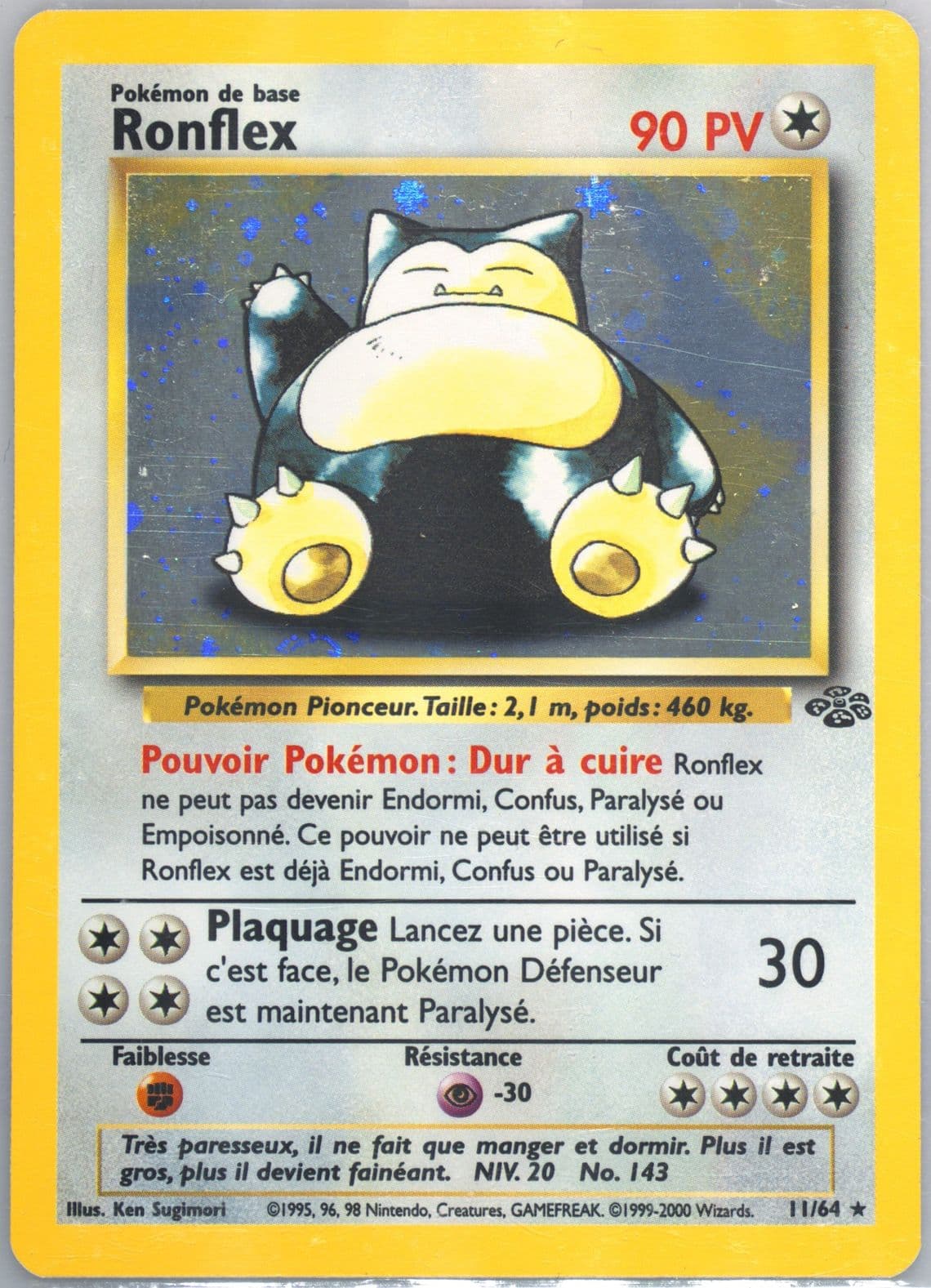 Ronflex-Holo (11) 2000 Pokemon French Jungle