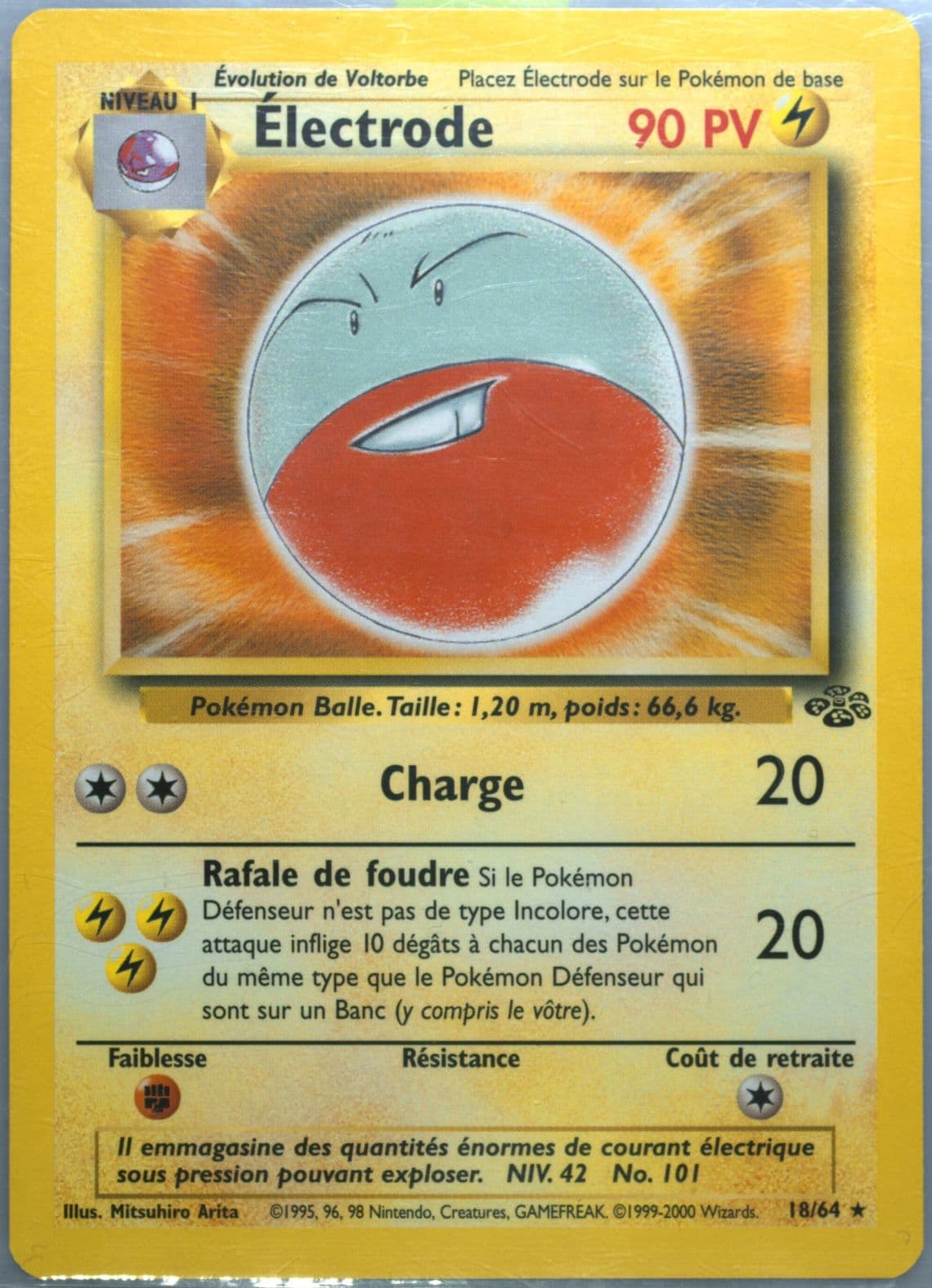 Electrode (18) 2000 Pokemon French Jungle