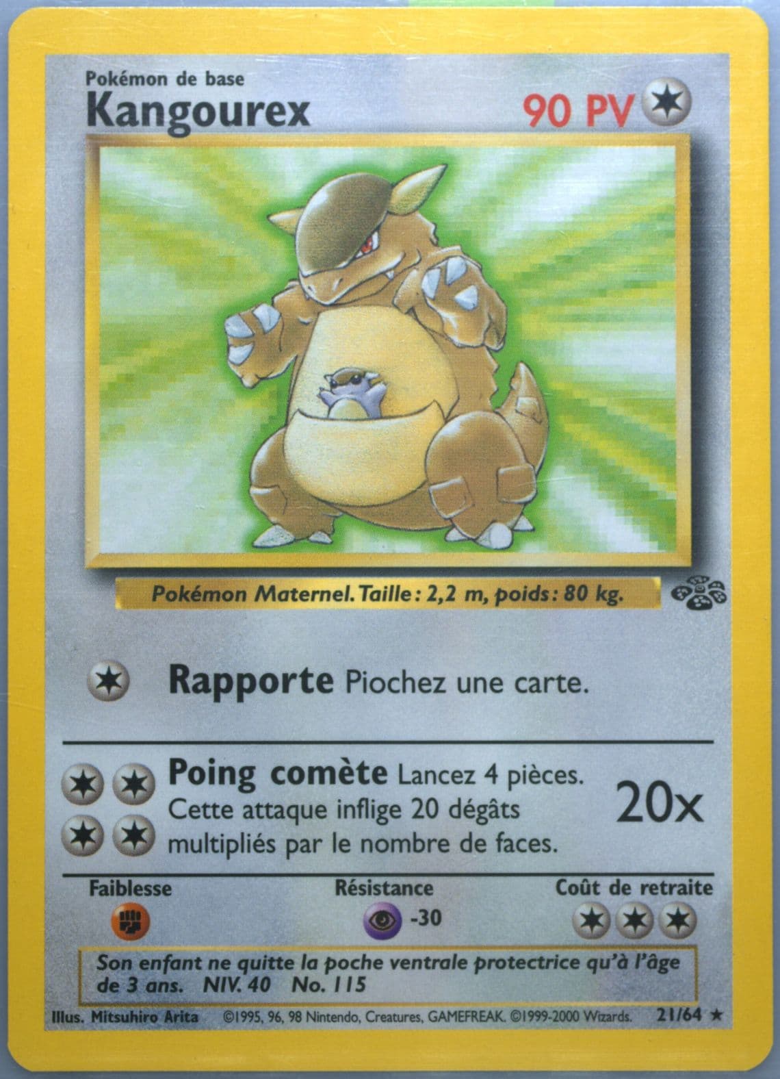 Kangourex (21) 2000 Pokemon French Jungle