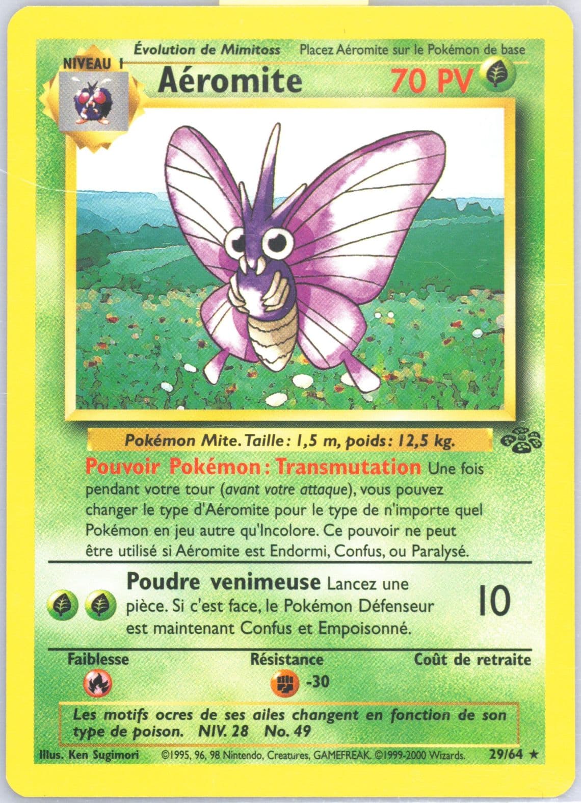 Aeromite (29) 2000 Pokemon French Jungle