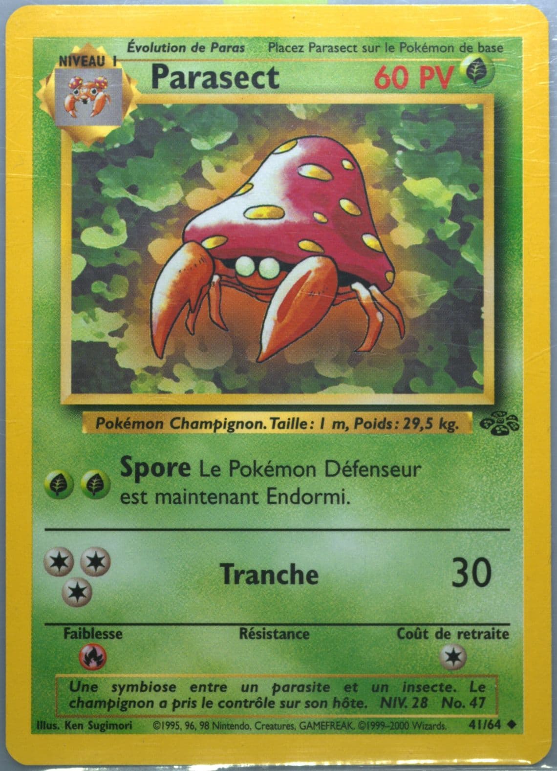 Parasect (41) 2000 Pokemon French Jungle