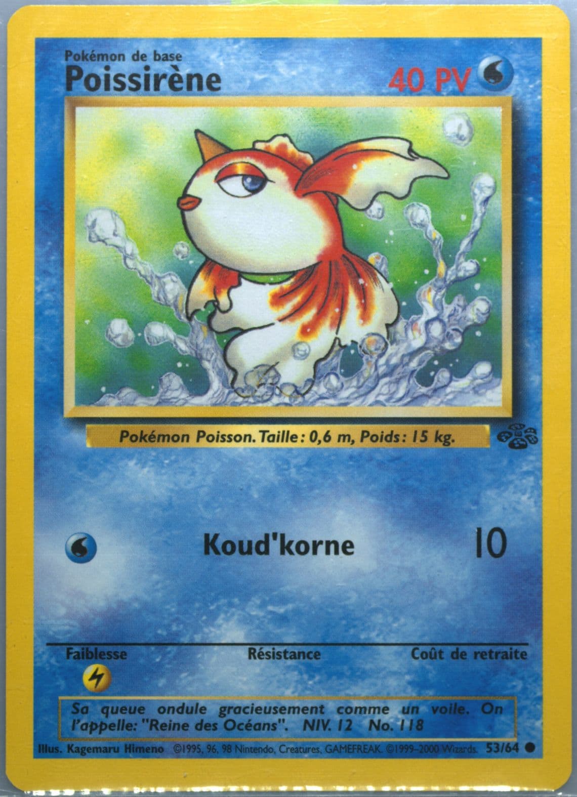 Poissirene (53) 2000 Pokemon French Jungle