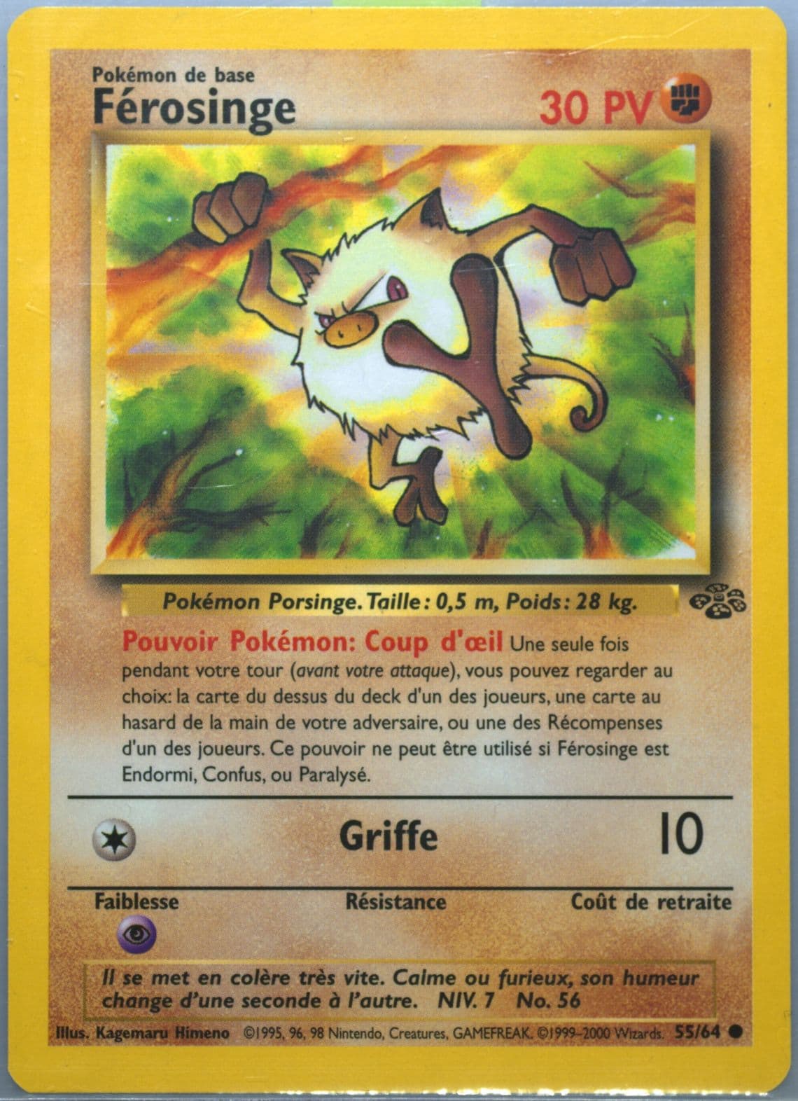 Ferosinge (55) 2000 Pokemon French Jungle