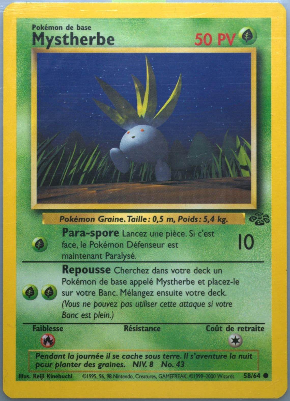 Mystherbe (58) 2000 Pokemon French Jungle