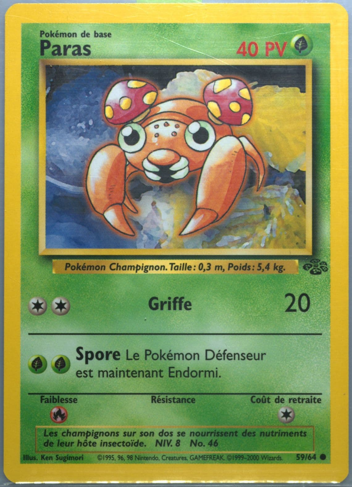 Paras (59) 2000 Pokemon French Jungle