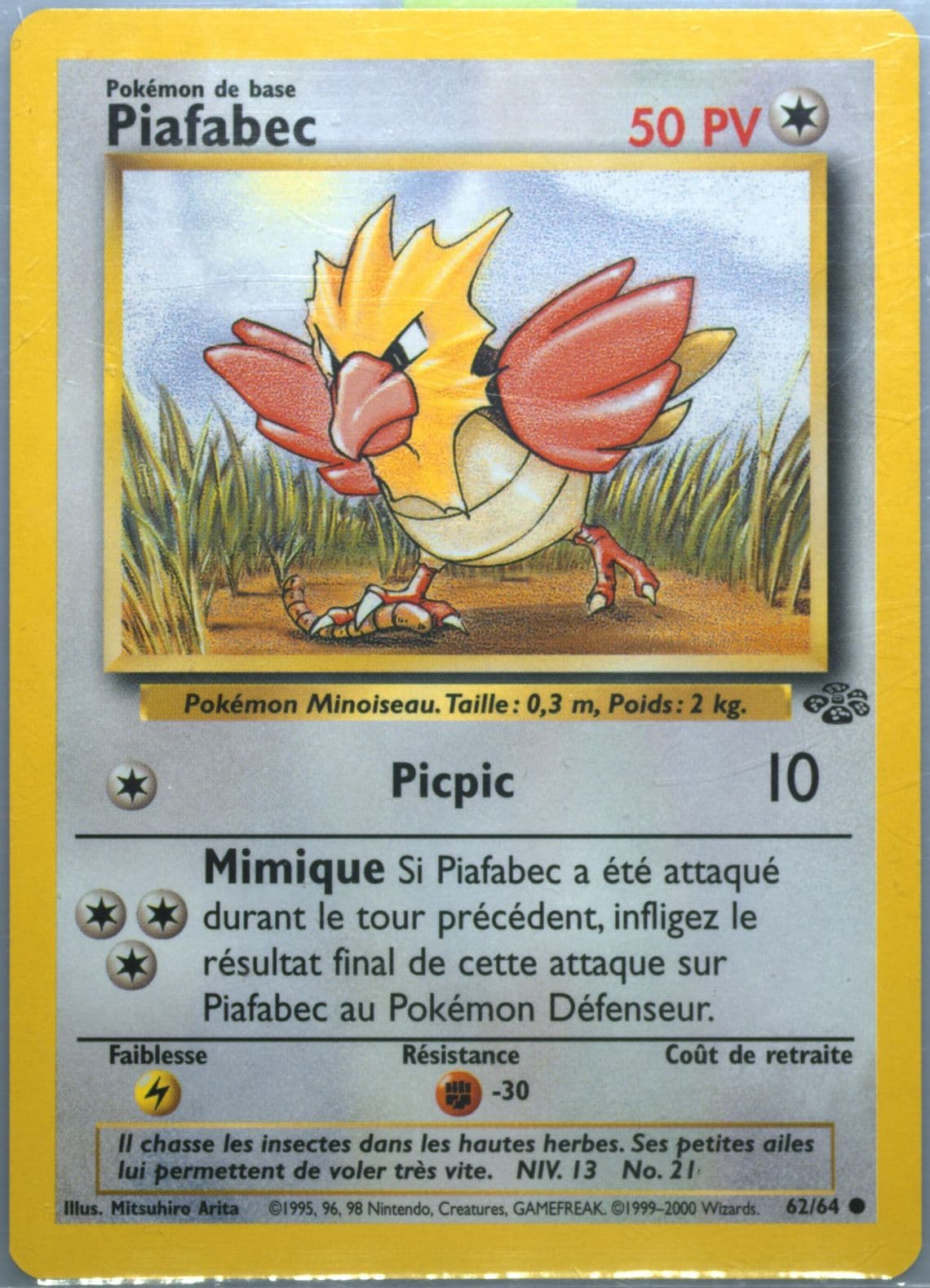 Piafabec (62) 2000 Pokemon French Jungle