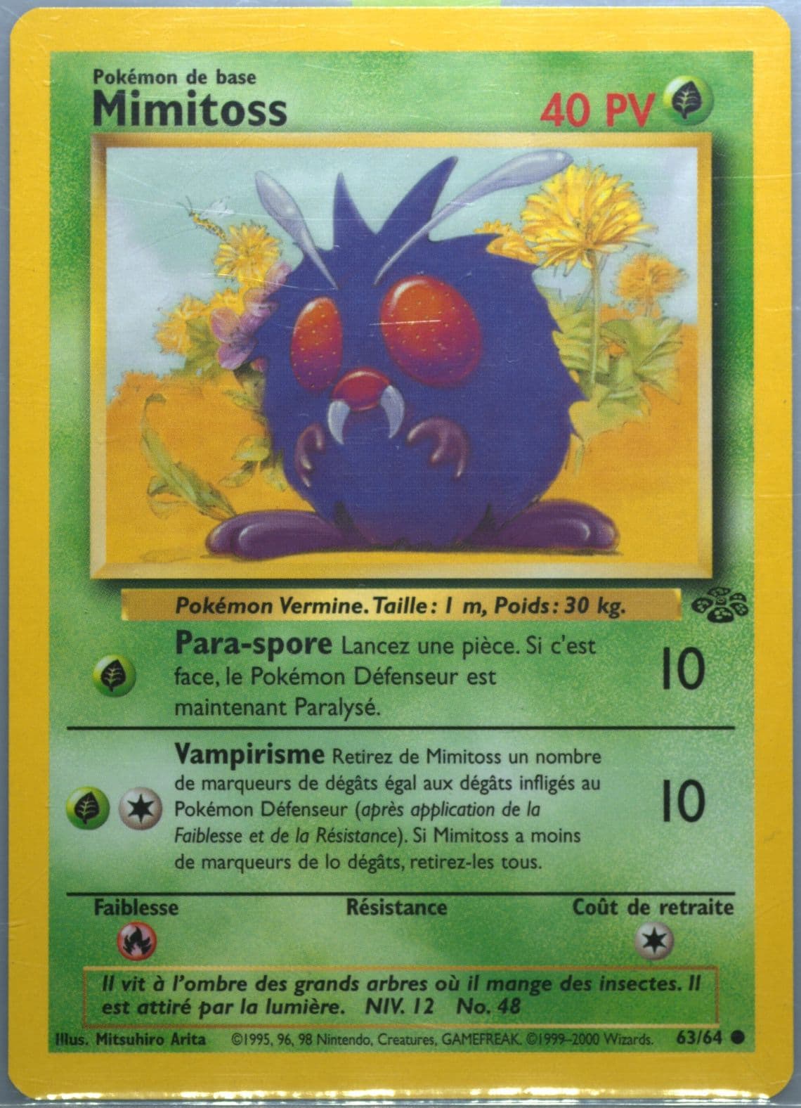 Mimitoss (63) 2000 Pokemon French Jungle