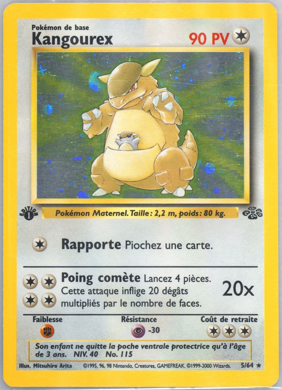 Kangourex-Holo 1st Edition (5) 2000 Pokemon French Jungle