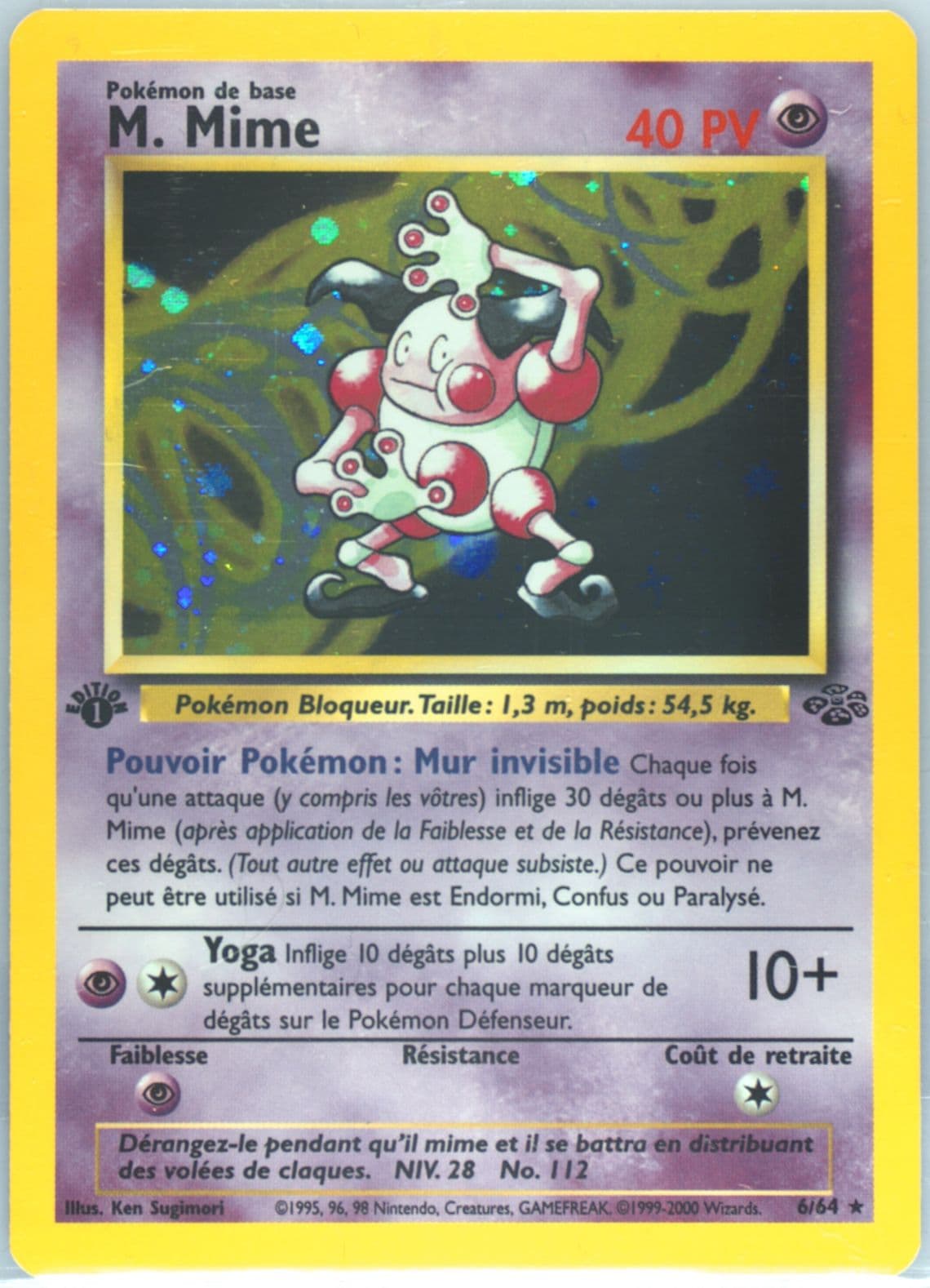 M. Mime-Holo 1st Edition (6) 2000 Pokemon French Jungle