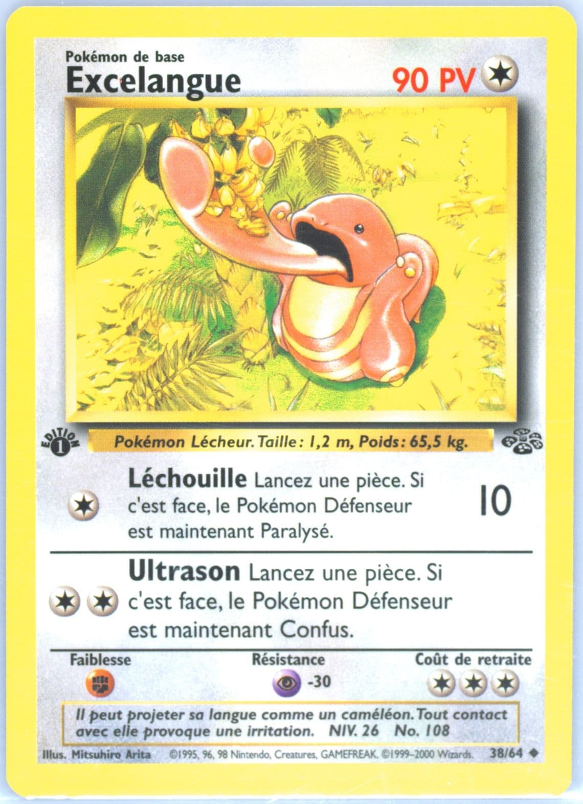 Excelangue 1st Edition (38) 2000 Pokemon French Jungle