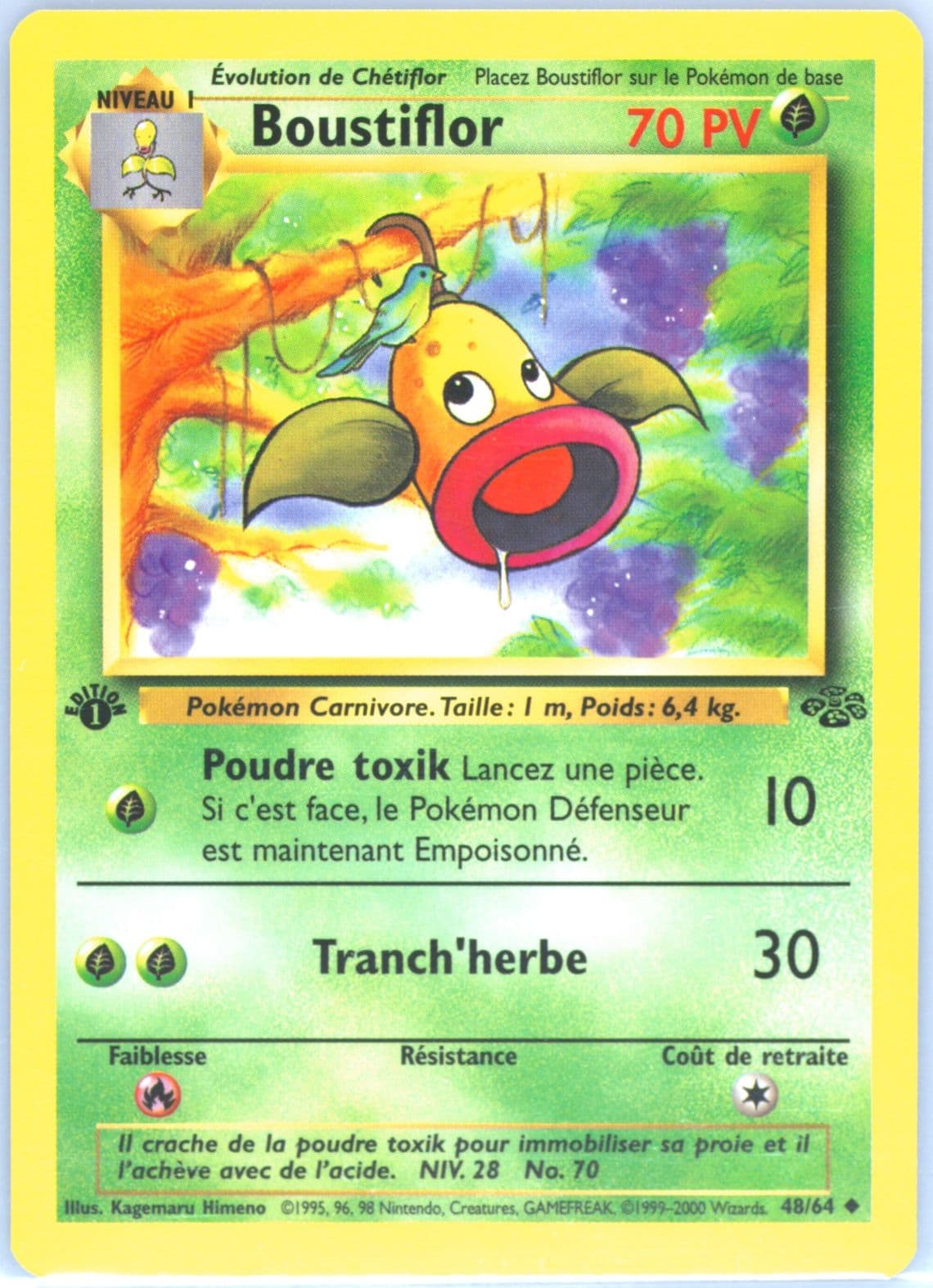 Boustiflor 1st Edition (48) 2000 Pokemon French Jungle