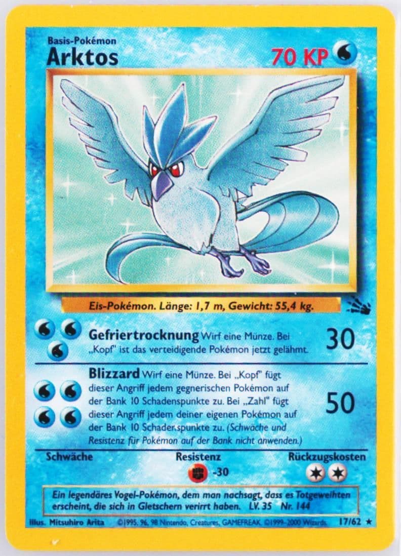 Arktos (17) 2000 Pokemon German Fossil