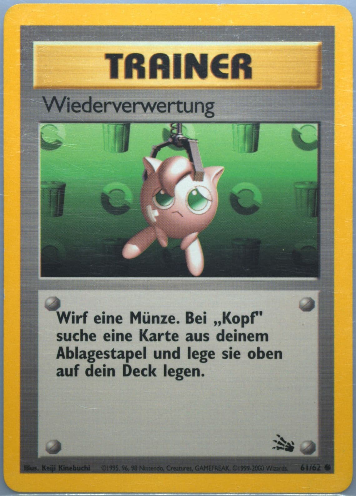 Wiederverwertung (61) 2000 Pokemon German Fossil