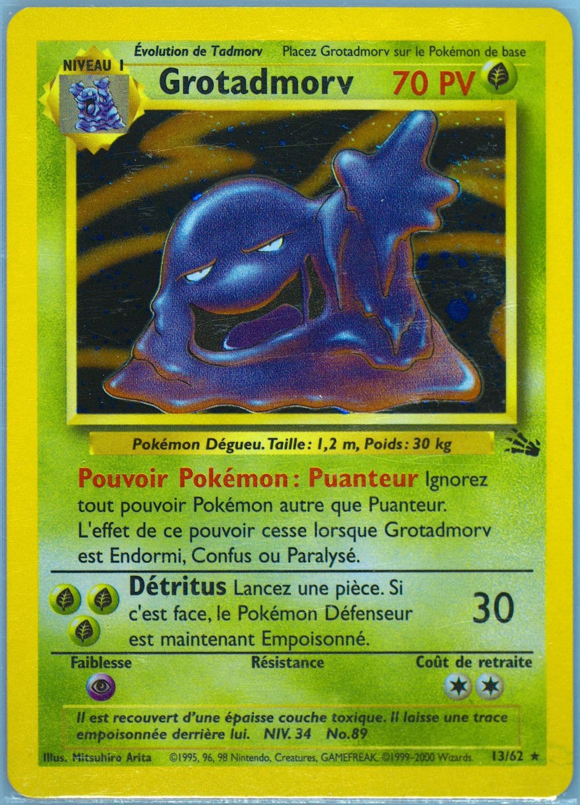 Grotadmorv-Holo (13) 2000 Pokemon French Fossil