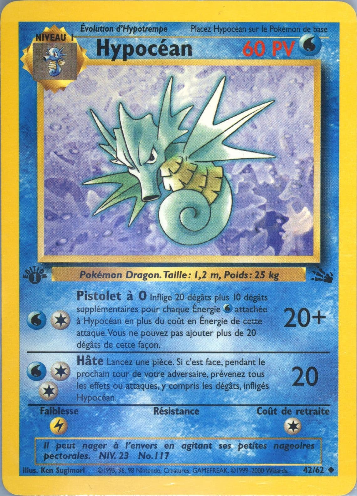 Hypocean 1st Edition (42) 2000 Pokemon French Fossil