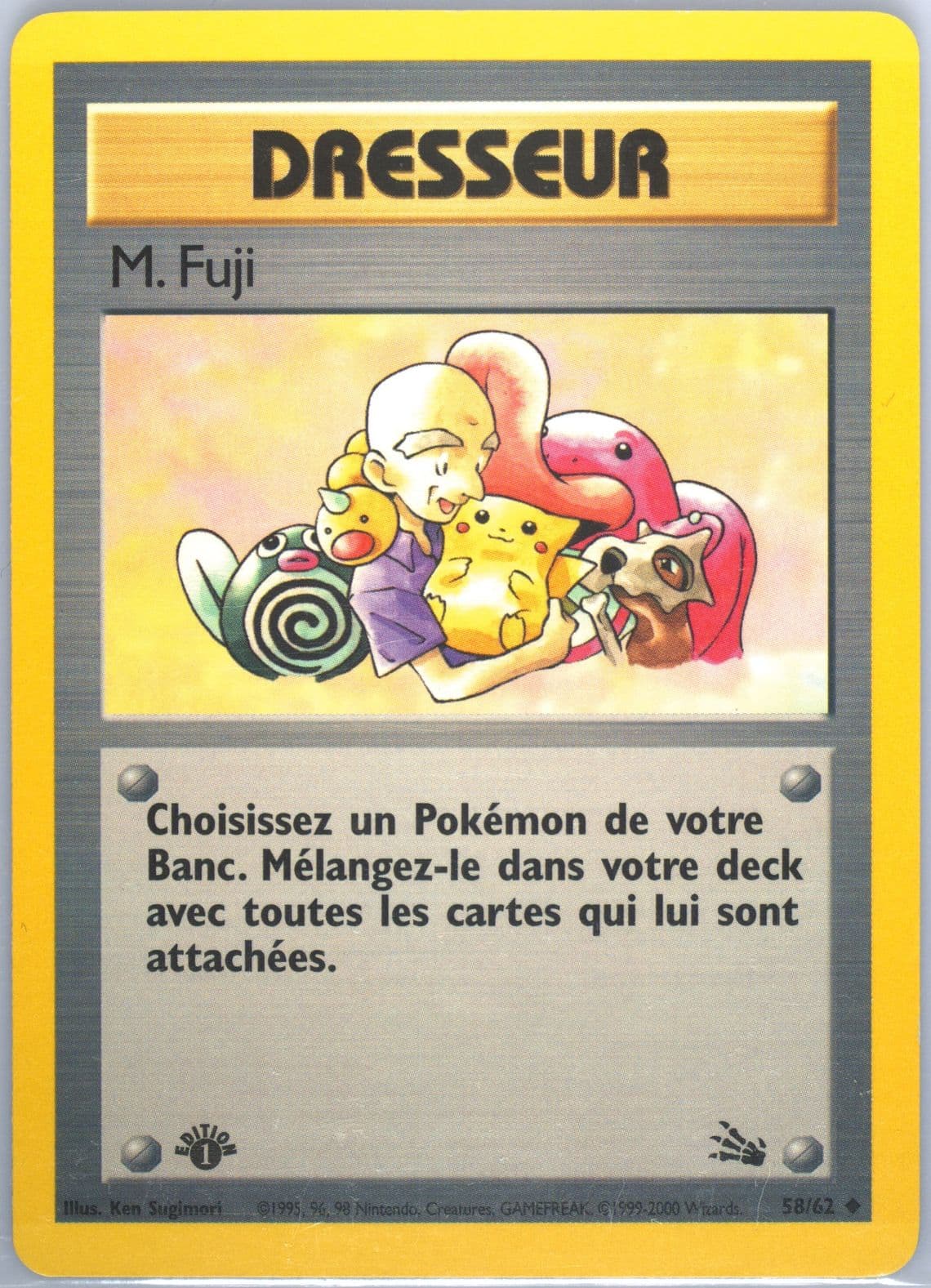 M. Fuji 1st Edition (58) 2000 Pokemon French Fossil