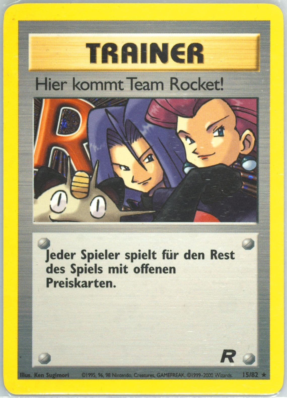 Hier Kommt Team Rocket!-Holo German (15) 2000 Pokemon Rocket