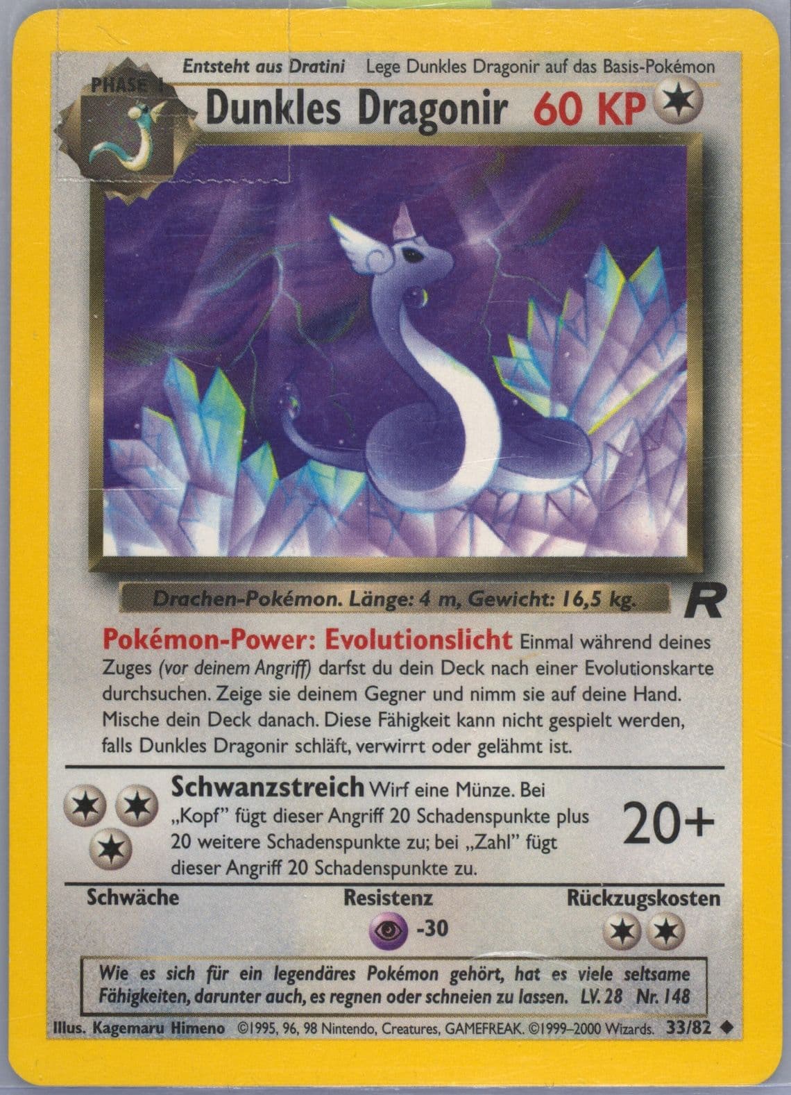 Dunkles Dragonir German (33) 2000 Pokemon Rocket