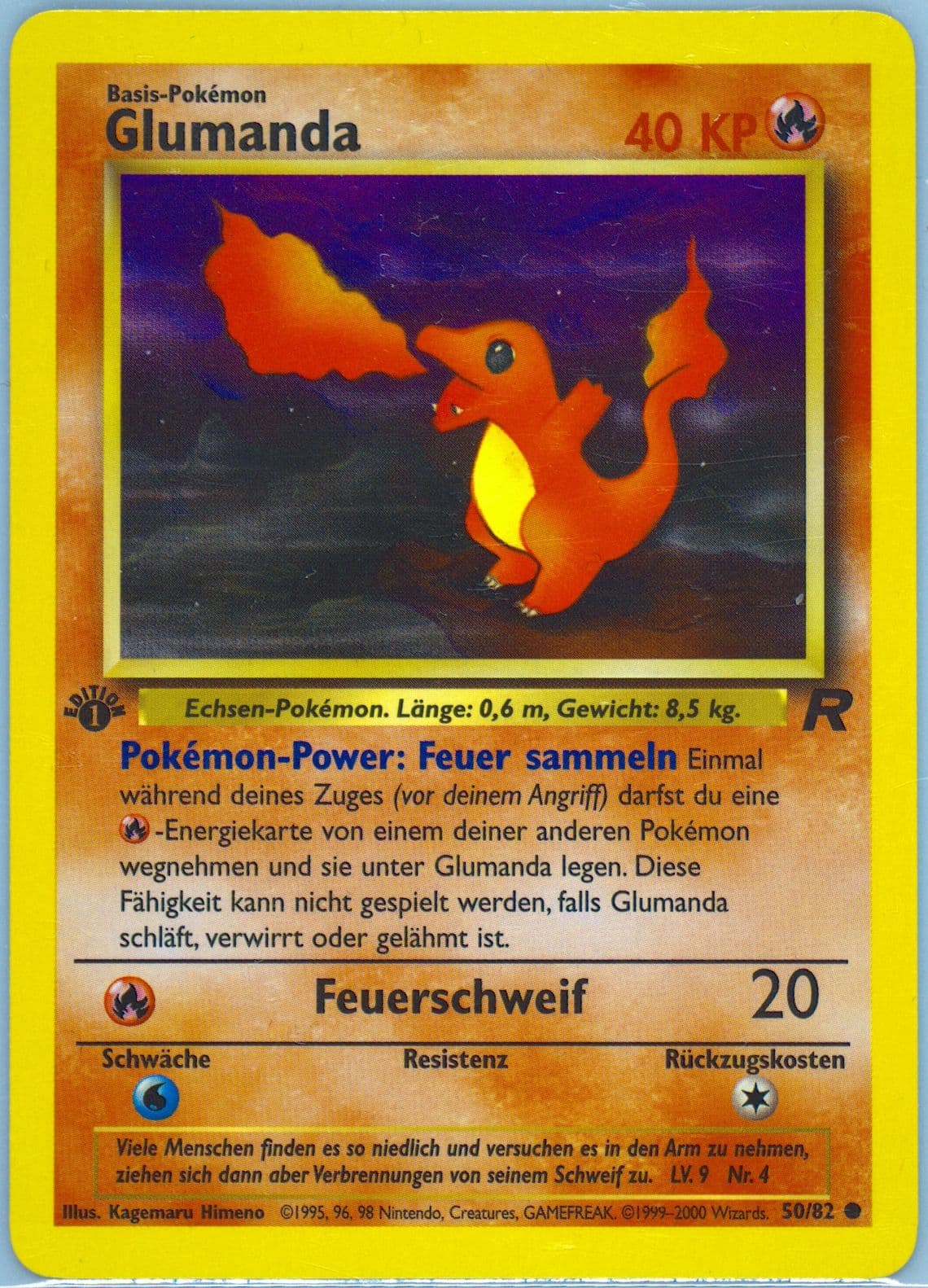 Glumanda German (50) 2000 Pokemon Rocket