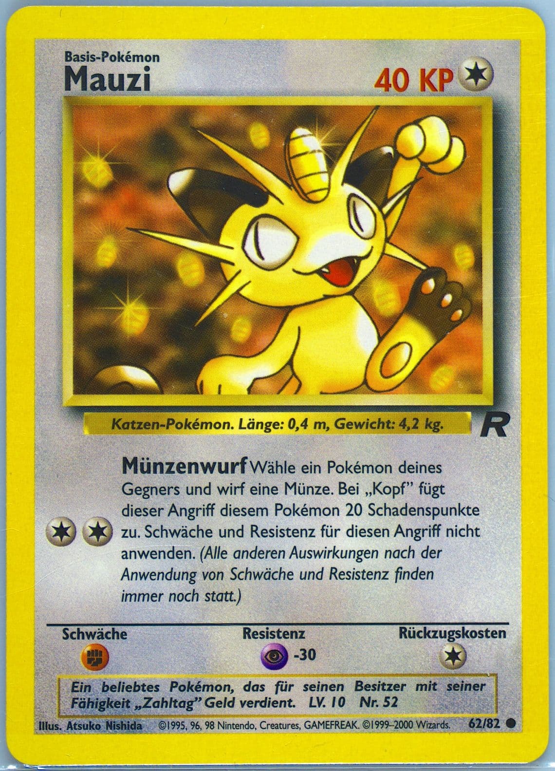 Mauzi German (62) 2000 Pokemon Rocket