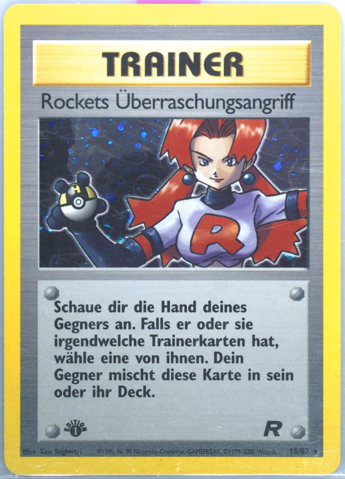 Rockets Uberraschungsangriff-Holo German-1st Edition (16) 2000 Pokemon Rocket