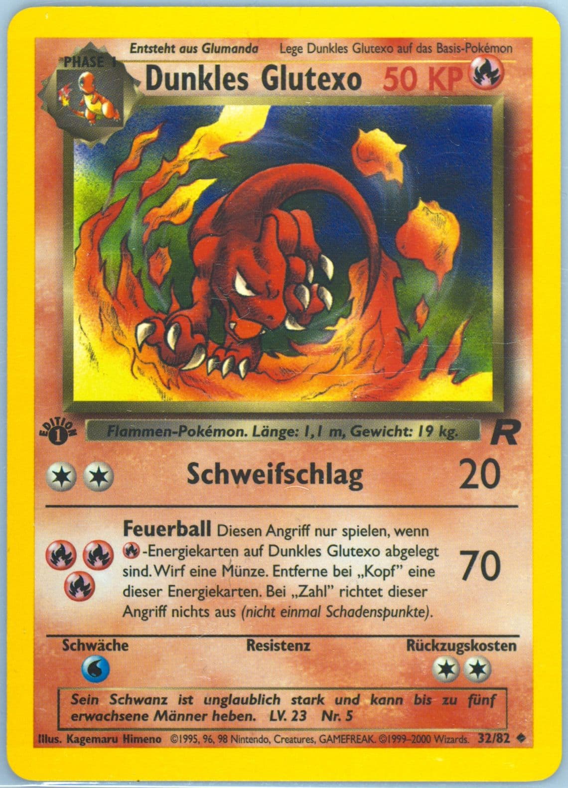 Dunkles Glutexo German-1st Edition (32) 2000 Pokemon Rocket