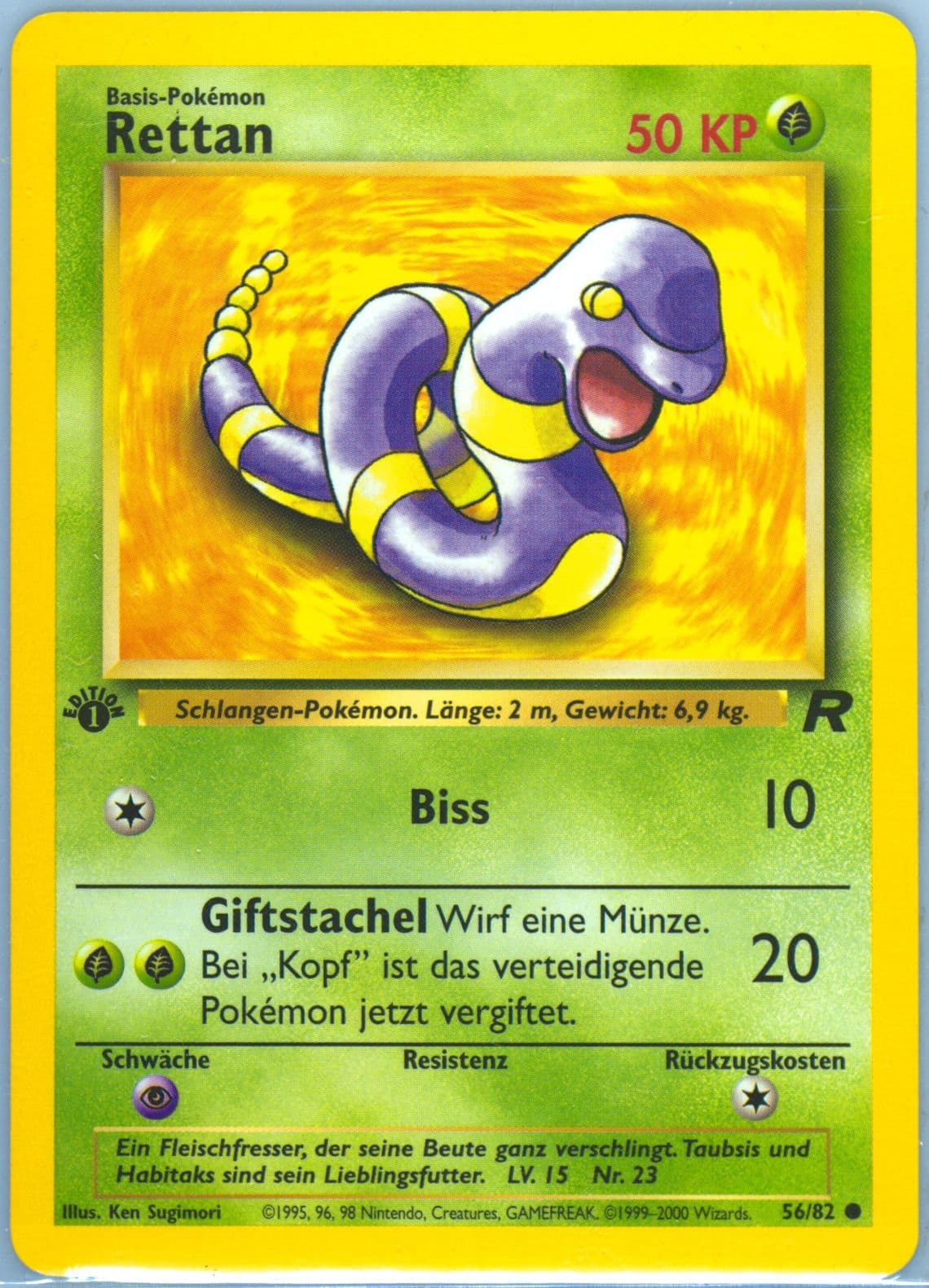 Rettan German-1st Edition (56) 2000 Pokemon Rocket