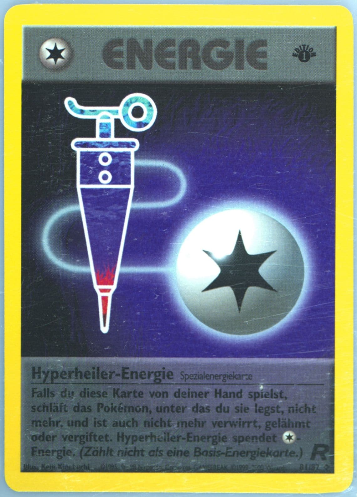 Hyperheiler-Energie German-1st Edition (81) 2000 Pokemon Rocket