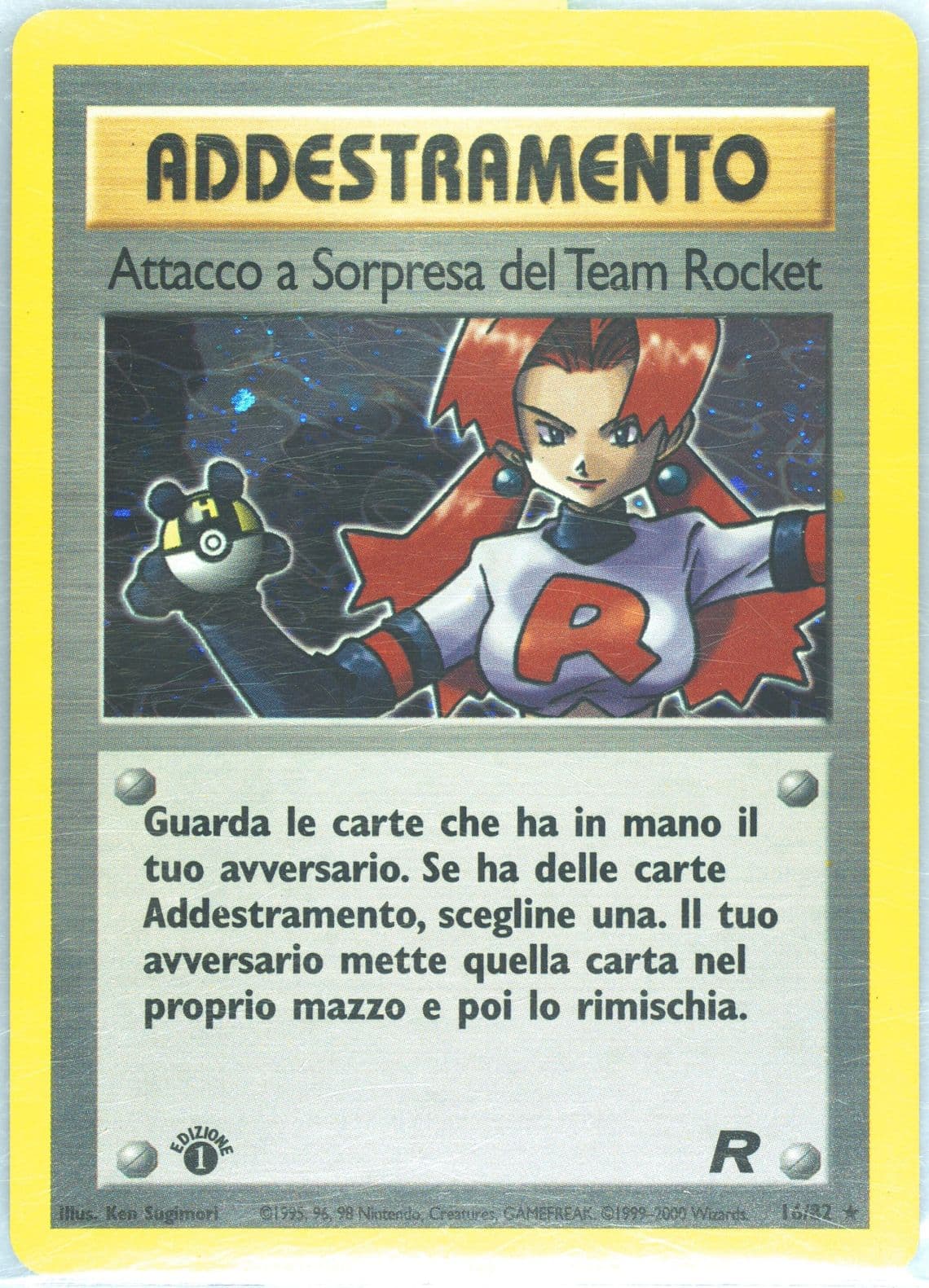 Attacco A Sorpresa Del Team Rocket-Holo 1st Edition (16) 2001 Pokemon Italian Rocket