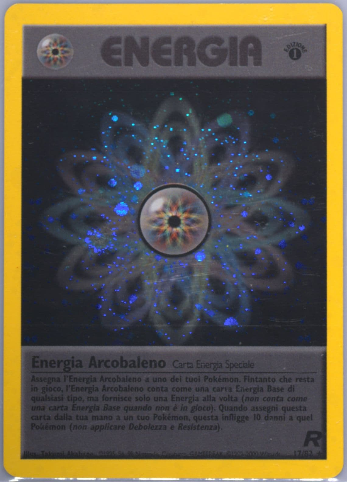 Energia Arcobaleno-Holo 1st Edition (17) 2001 Pokemon Italian Rocket